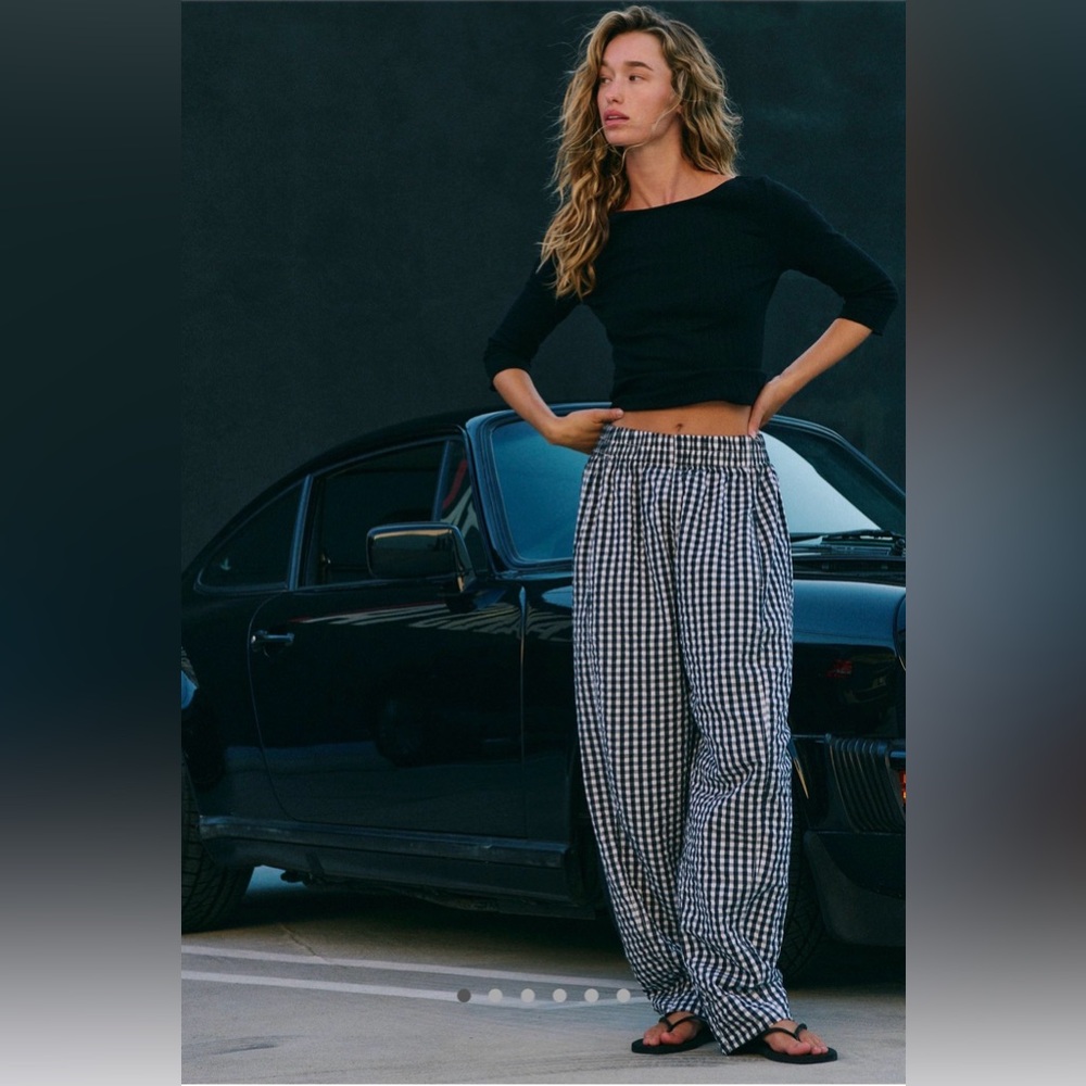 Free People Preppy Gingham Pants